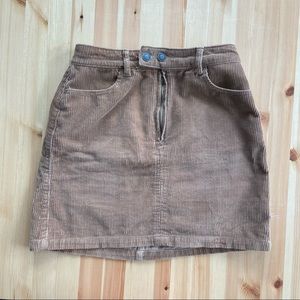 Hollister Corduroy Ultra High-Rise Skirt (with pockets)